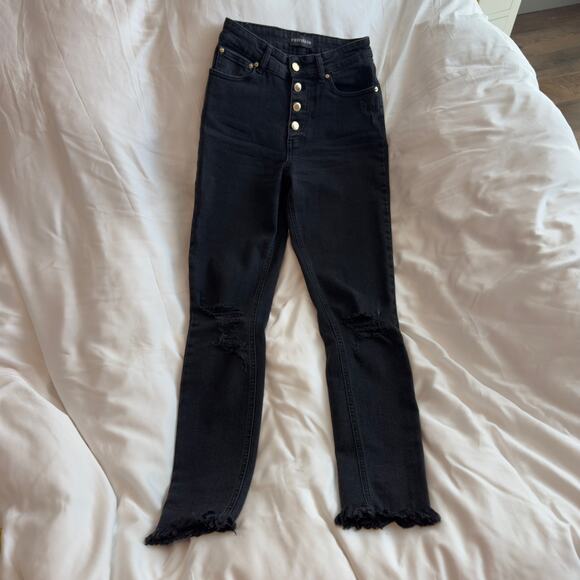 Retrofête Dax Mid Rise Pants Black Women’s Size 24 - Picture 2 of 7